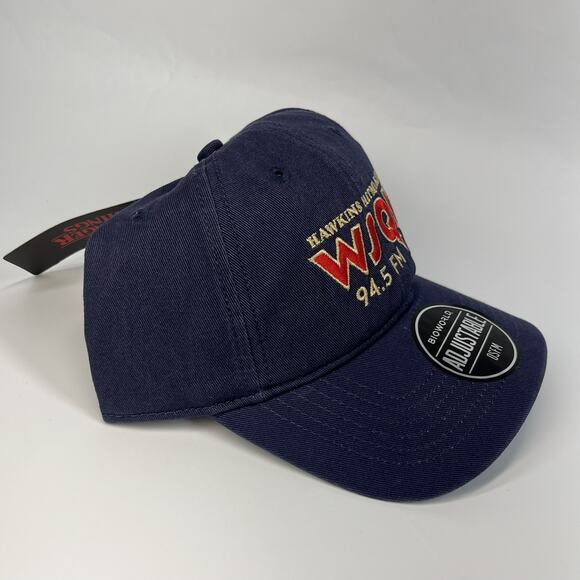 NEW 2025 Stranger Things Snapback Official Merchandise HAWKINS WSQK 94.5 Unisex - Picture 2 of 7